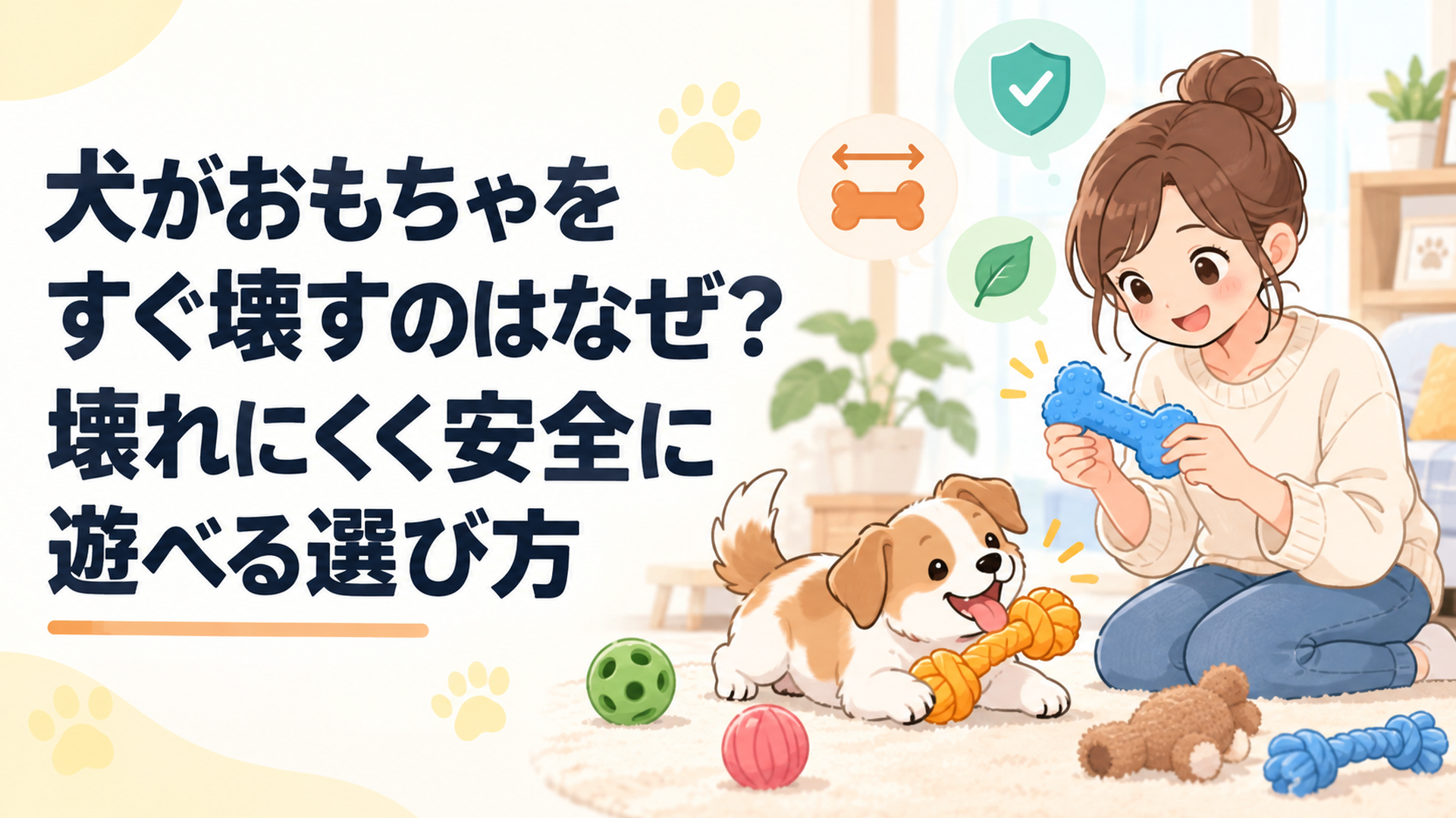 犬がおもちゃをすぐ壊すのはなぜ？壊れにくく安全に遊べる選び方