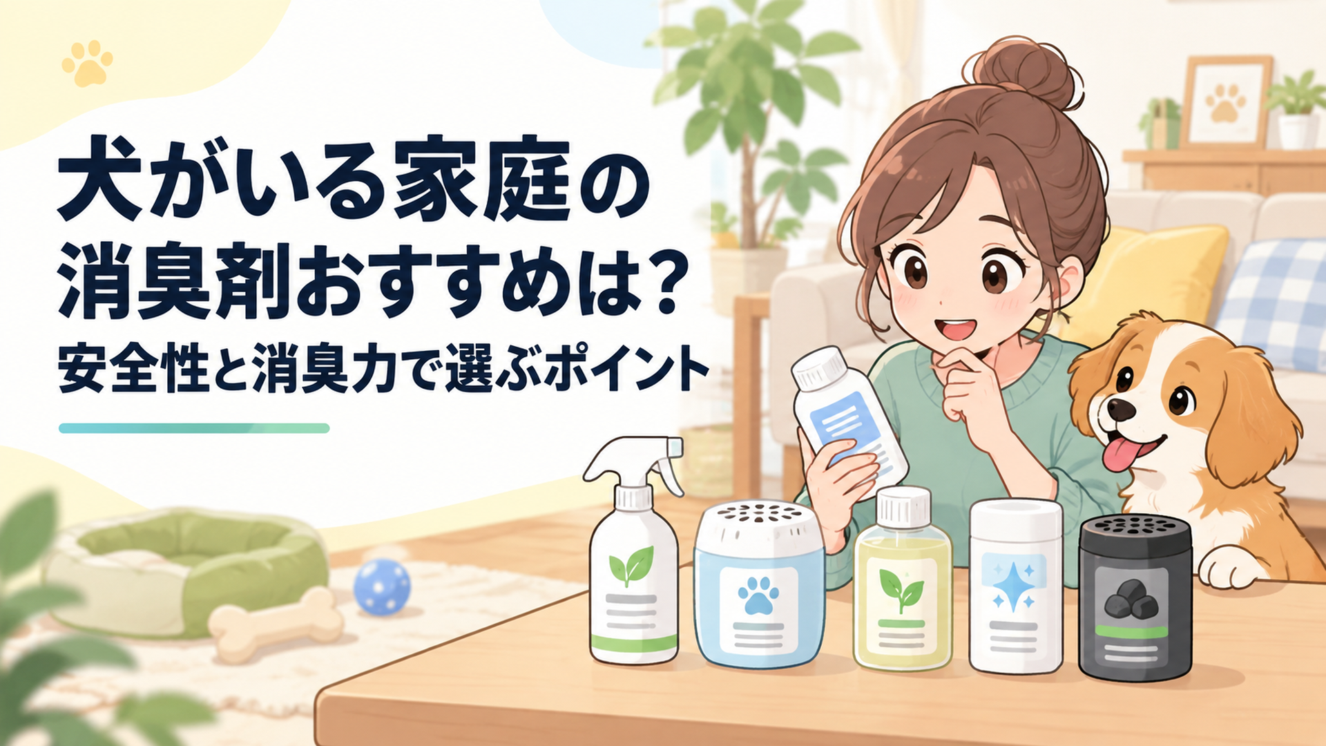 犬がいる家庭の消臭剤おすすめは？安全性と消臭力で選ぶポイント