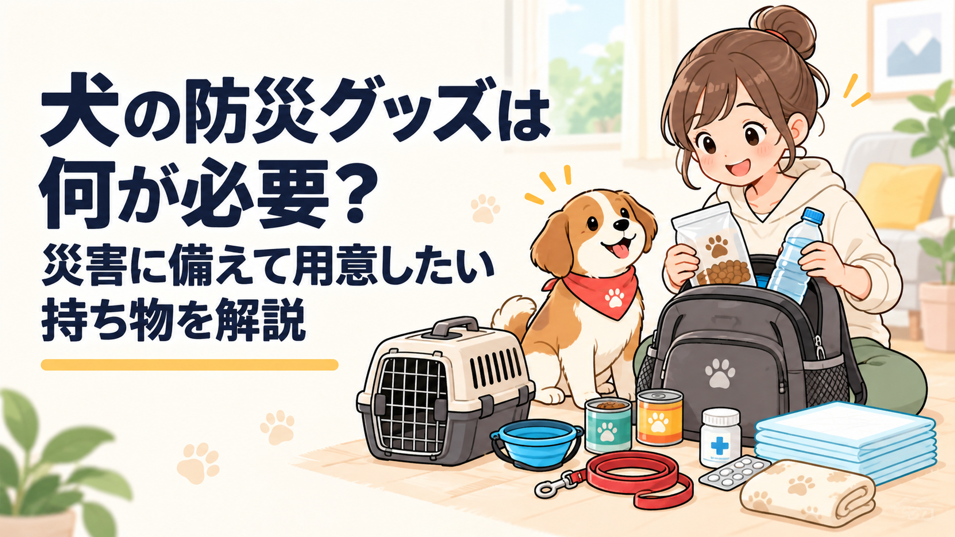 犬の防災グッズは何が必要？災害に備えて用意したい持ち物を解説