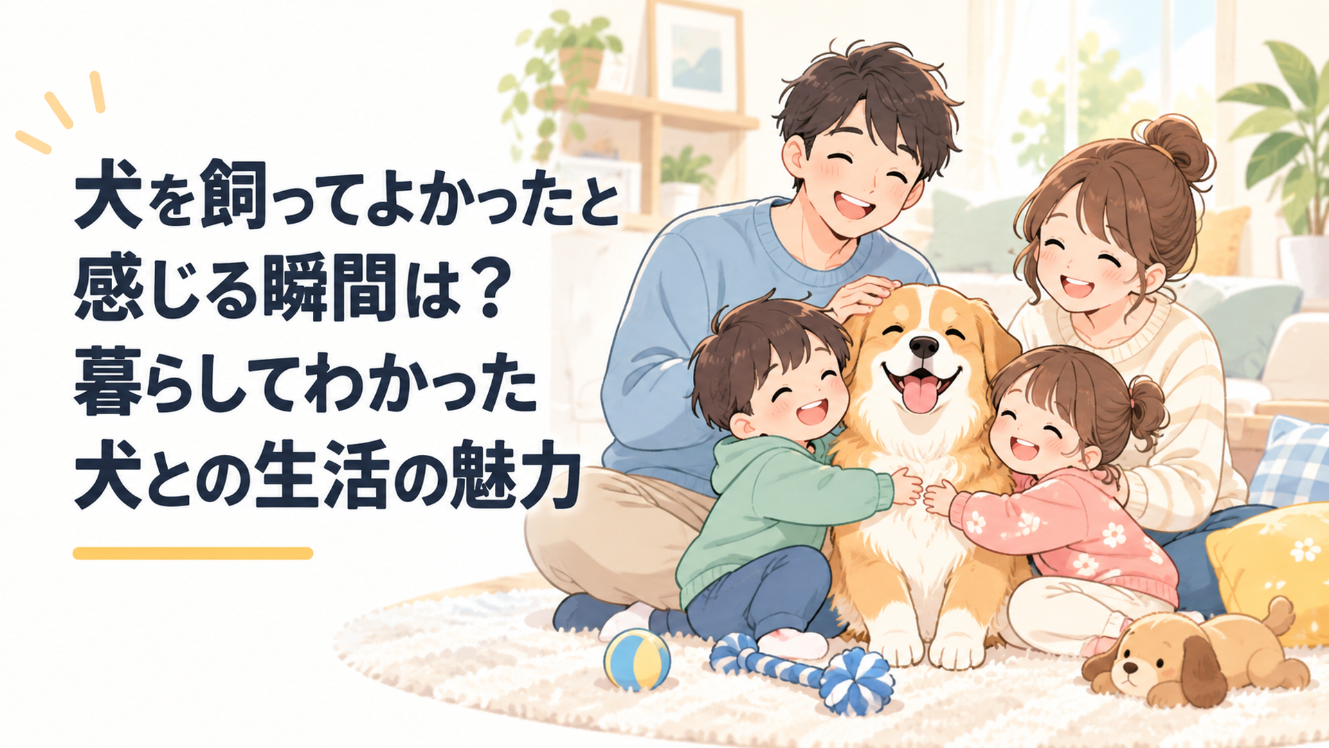 犬を飼ってよかったと感じる瞬間は？暮らしてわかった犬との生活の魅力