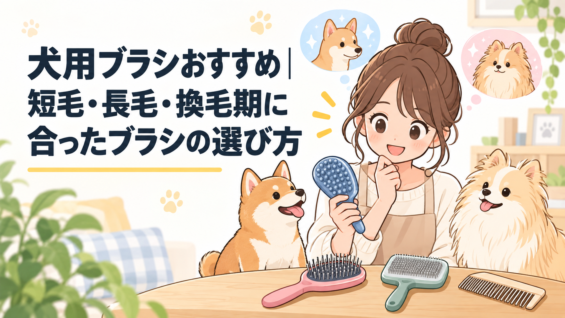 犬用ブラシおすすめ｜短毛・長毛・換毛期に合ったブラシの選び方
